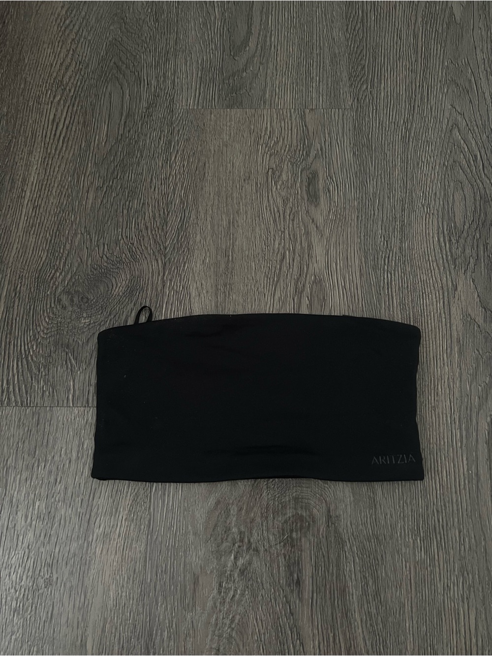 Aritzia Black Strapless Bandeau Top